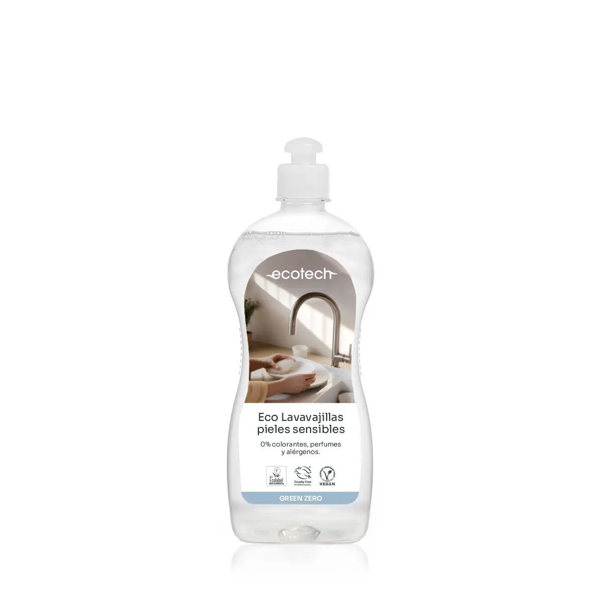 ECOTECH GREEN ZERO Eco lavavajillas pieles sensibles (Concentrado) 750 mL