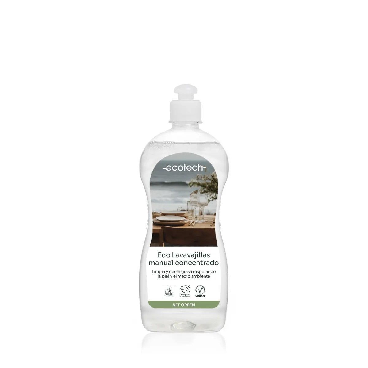 ECOTECH SET GREEN Eco lavavajillas manual concentrado 750 mL