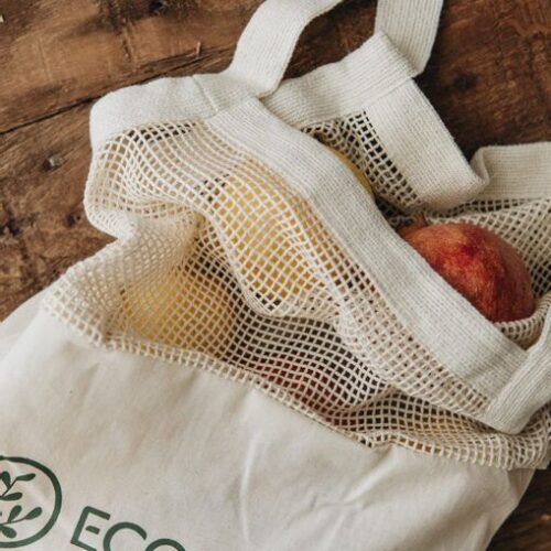 Alternative view of Bolsa de compra estilo “tote bag” combinada
