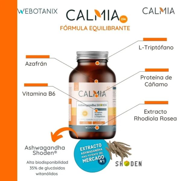 Calmia Día 60 cápsulas · Vegano - Imagen 7