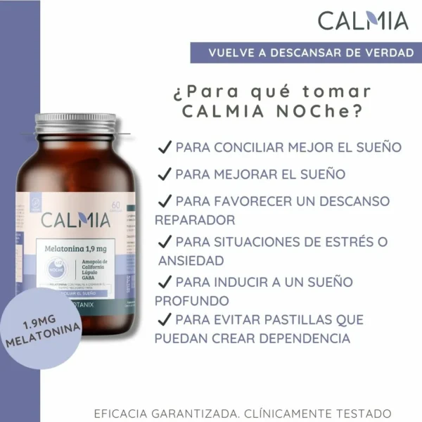 Calmia Noche 60 cápsulas · Vegano - Imagen 4