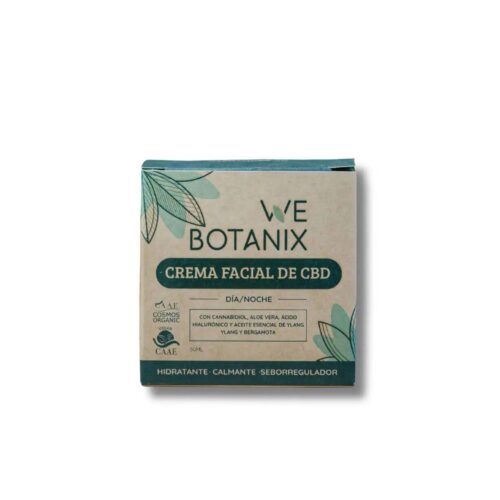 Crema facial de CBD BIO WeBotanix 50ml – 150mg CBD - Imagen 2