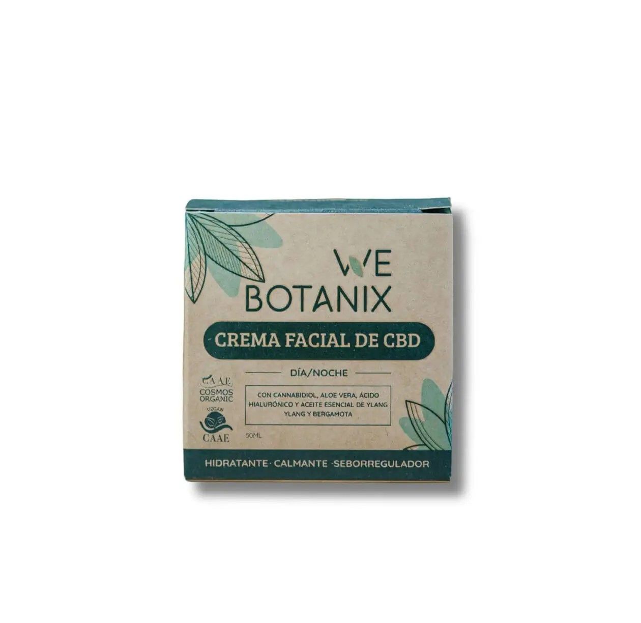 Crema facial de CBD BIO WeBotanix 50ml – 150mg CBD - Imagen 2