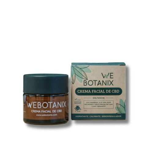 Crema facial de CBD BIO WeBotanix 50ml – 150mg CBD