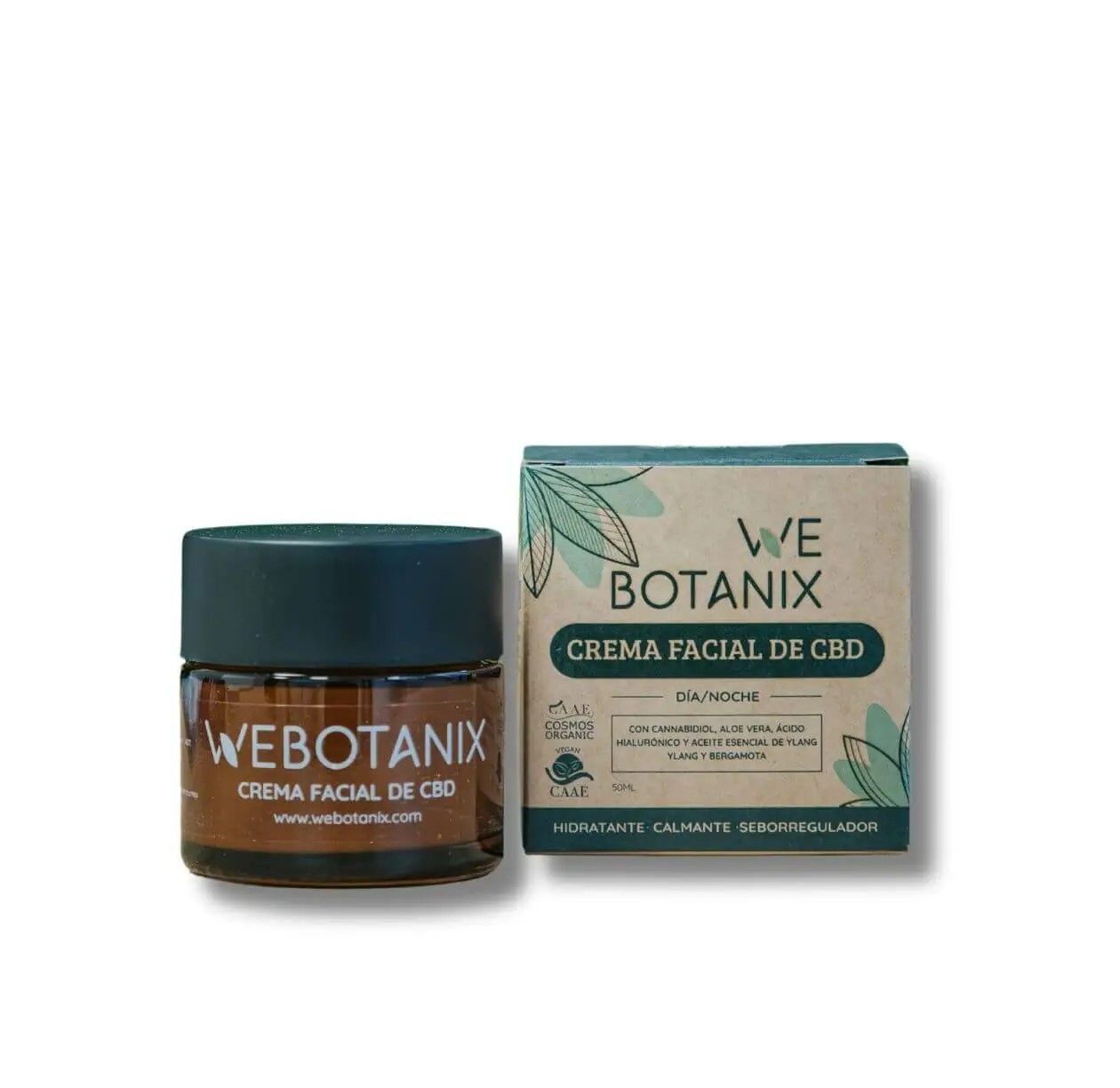 Crema facial de CBD BIO WeBotanix 50ml – 150mg CBD