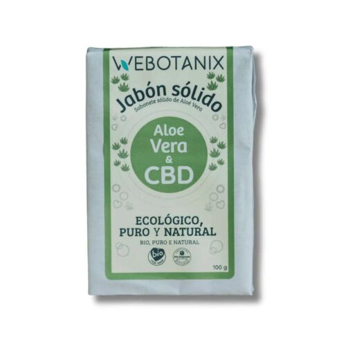 Jabón CBD Sólido Aloe Vera BIO 100g
