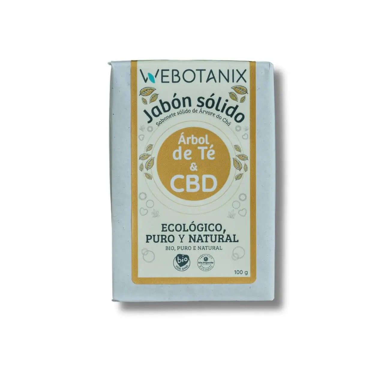 Jabón CBD Sólido Árbol de Té BIO 100g