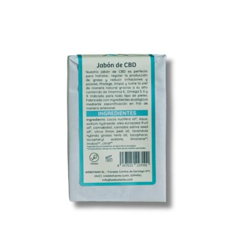 Jabón CBD Sólido BIO 100g - Imagen 2