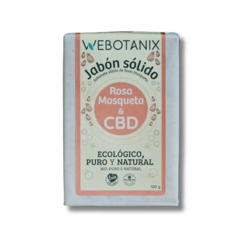 Jabón CBD Sólido Rosa Mosqueta BIO 100g