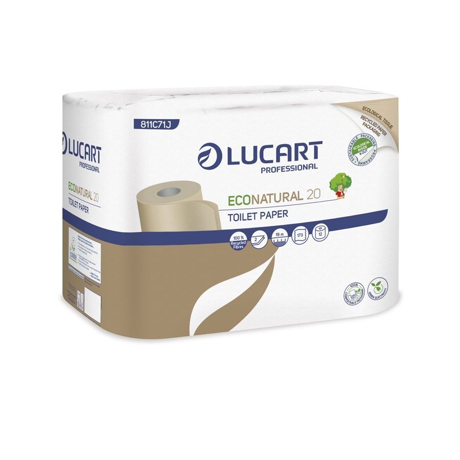 Papel Higiénico en rollo standard EcoNatural 20 | 12 rollos