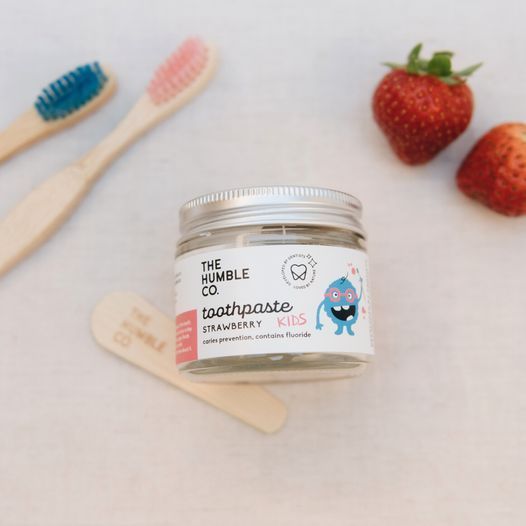 Pasta de dientes natural de fresa para niños (50mL)