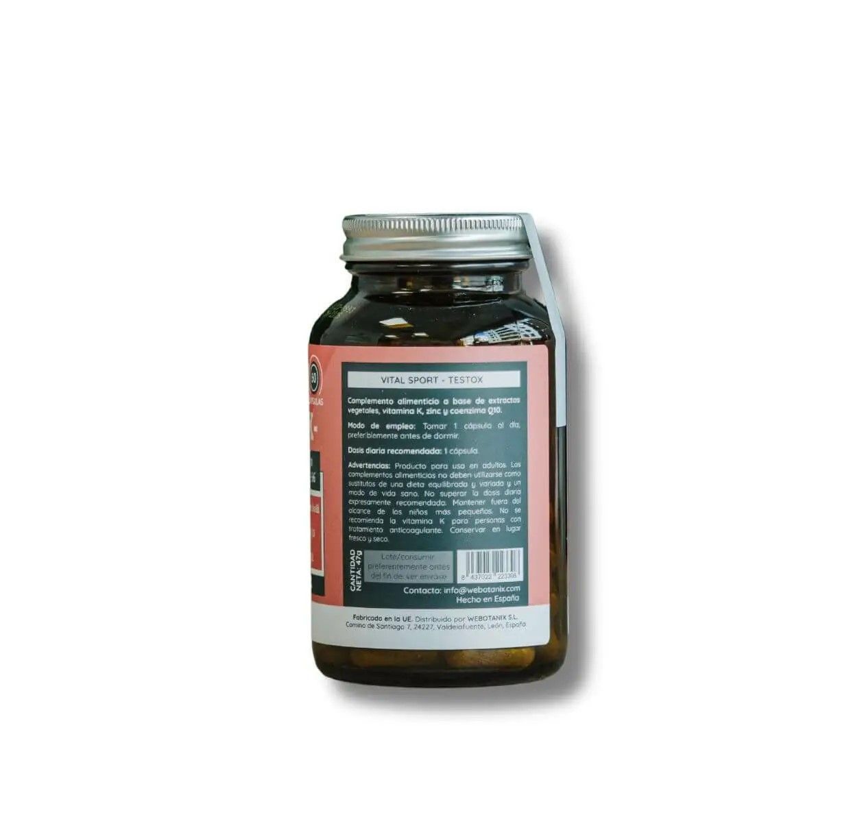 TESTOX - Vital Sport - 60 cápsulas · Vegano - Imagen 3