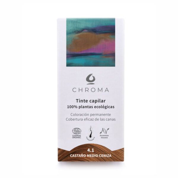 Tinte 4.1 - Castaño Medio Ceniza 100gr.