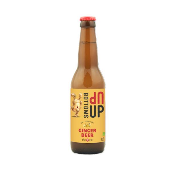 BOTTOMS UP (The Ginger People) Cerveza de jengibre sin alcohol 330ml | Ecológico