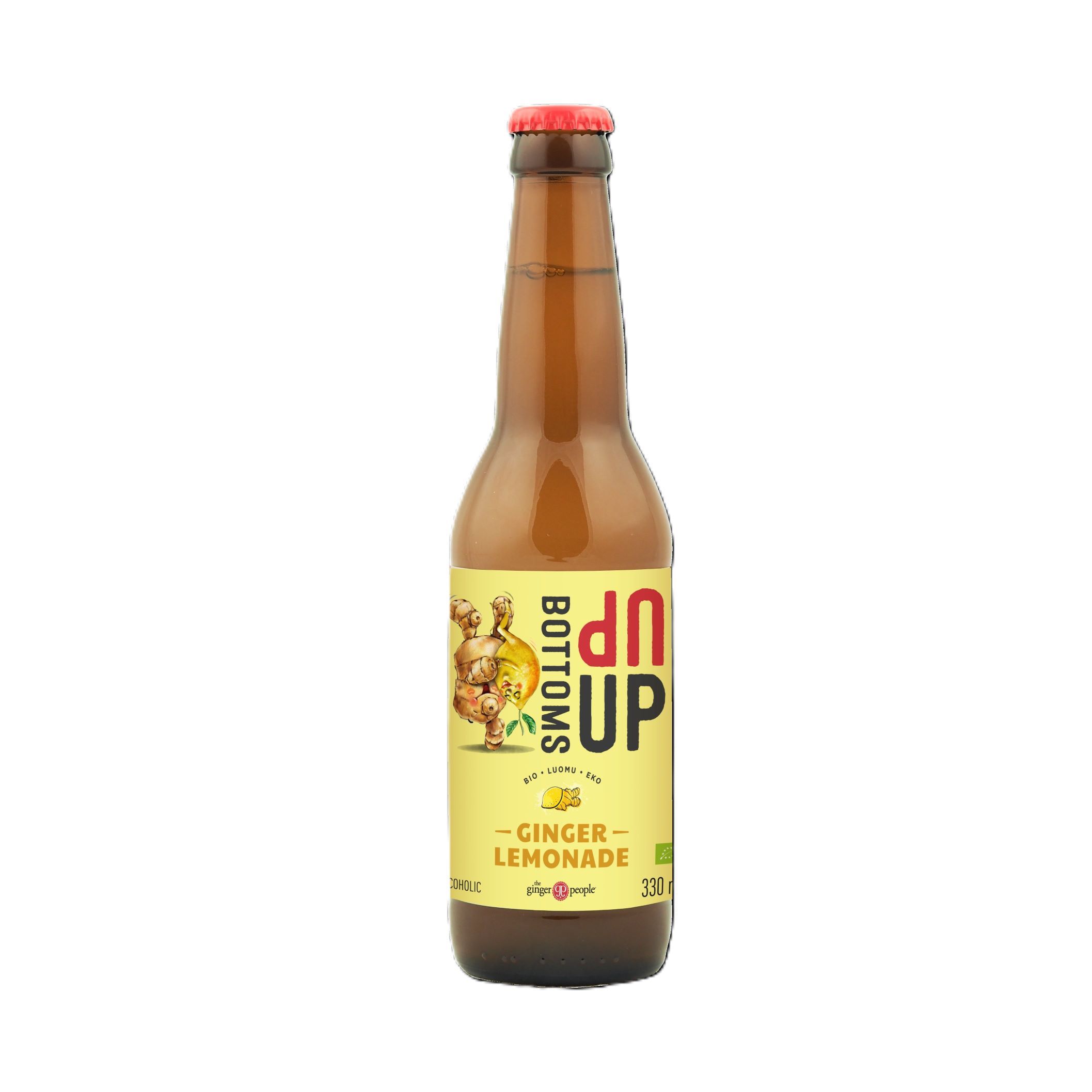 BOTTOMS UP (The Ginger People) Bebida de limón y jengibre 330ml | Ecológico