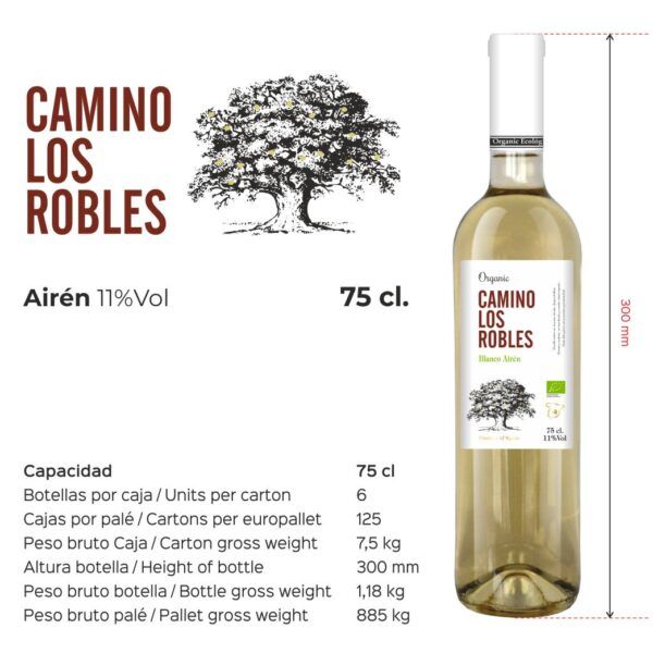 Camino Los Robles – blanco Airén 75cl.