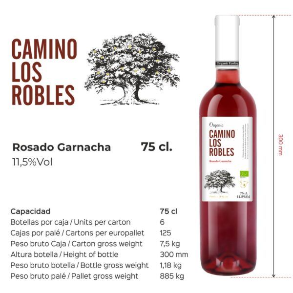 Camino Los Robles – rosado Garnacha 75cl.