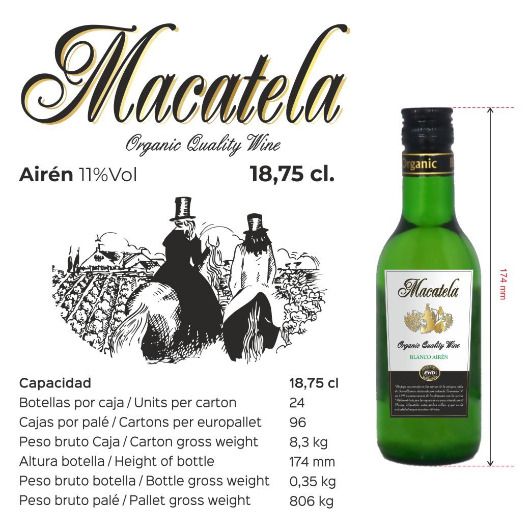 Macatela 18,75cl – blanco