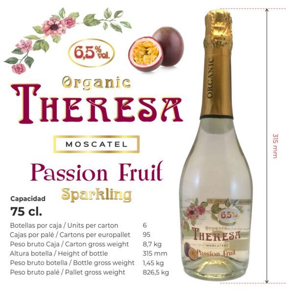 Theresa espumoso moscatel Passion Fruit – blanco