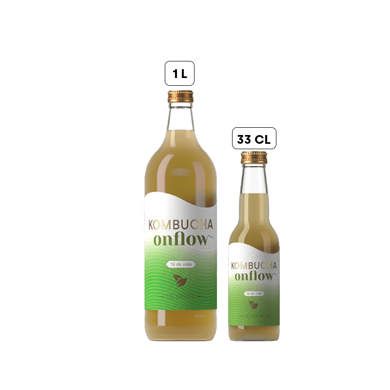 ONFLOW KOMBUCHA DE TÉ VERDE (1L/33cl.)