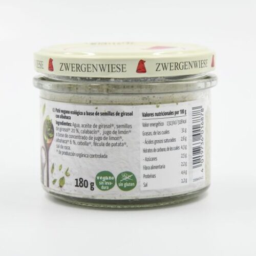 Alternative view of ZWERGENWIESE PATÉ DE CREMA DE ALBAHACA 180gr.