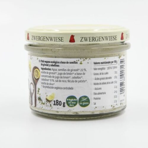 Alternative view of ZWERGENWIESE PATÉ DE CEBOLLINO 180gr.