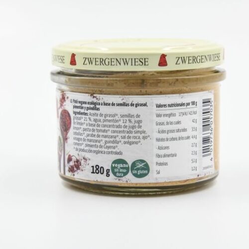 Alternative view of ZWERGENWIESE PATÉ DE PIMIENTÓN Y GUINDILLA 180gr.