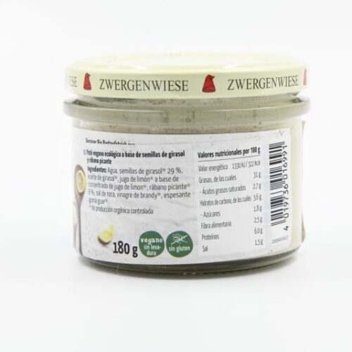 Alternative view of ZWERGENWIESE PATÉ DE RÁBANO PICANTE 180gr.