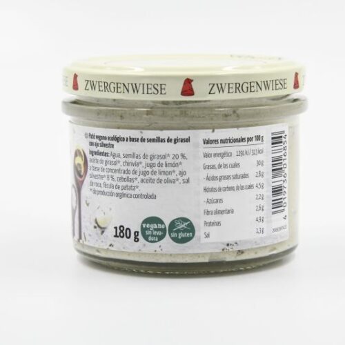 Alternative view of ZWERGENWIESE PATÉ DE AJO SILVESTRE 180gr.