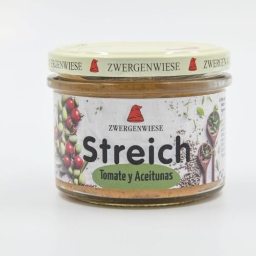 ZWERGENWIESE PATÉ DE TOMATE Y ACEITUNAS 180gr.