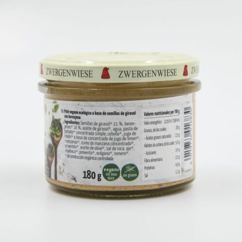 Alternative view of ZWERGENWIESE PATÉ DE BERENJENA 180gr.