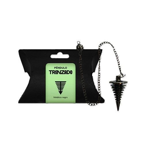 TRINIDAD PÉNDULO METÁLICO TRENZADO NEGRO