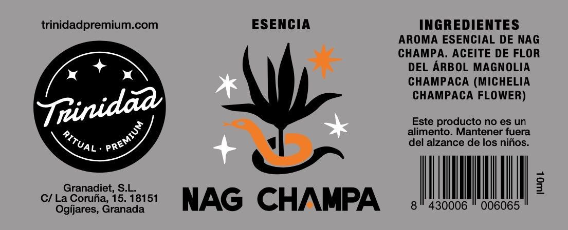 Alternative view of TRINIDAD ESENCIA DE NAG CHAMPA 10ml.