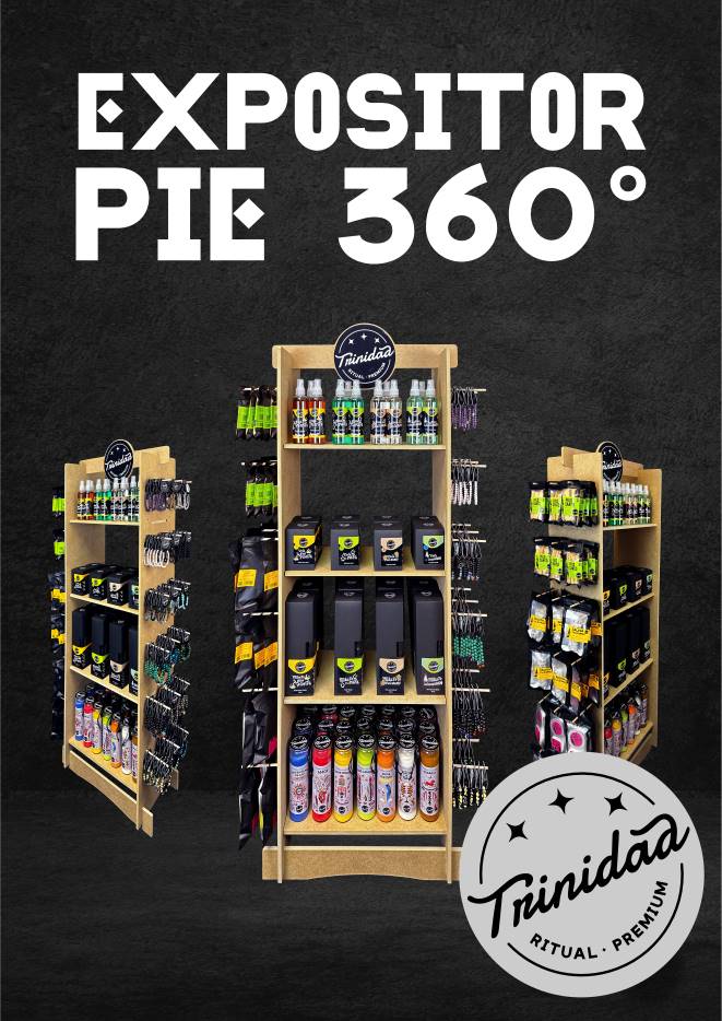 EXPOSITOR PIE DE MADERA 360º - Imagen 5