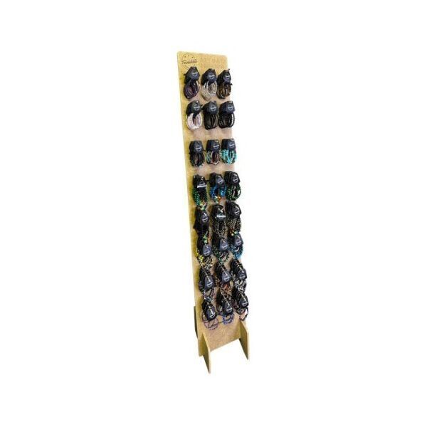 Alternative view of EXPOSITOR PIE GRANDE DE MADERA CON PULSERAS