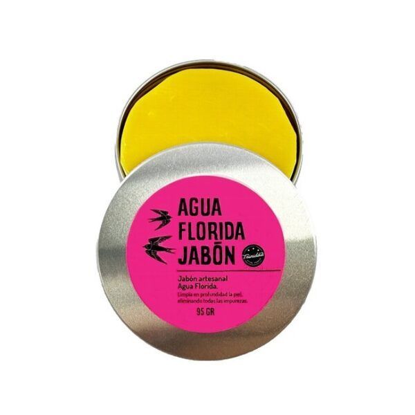 TRINIDAD JABÓN AGUA FLORIDA + LATA EN BOLSA ZIP 90gr. - Imagen 2