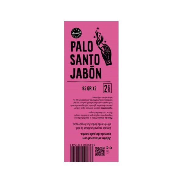 TRINIDAD JABÓN DE PALO SANTO 2Uds. EN BOLSA ZIP 180gr. - Imagen 4