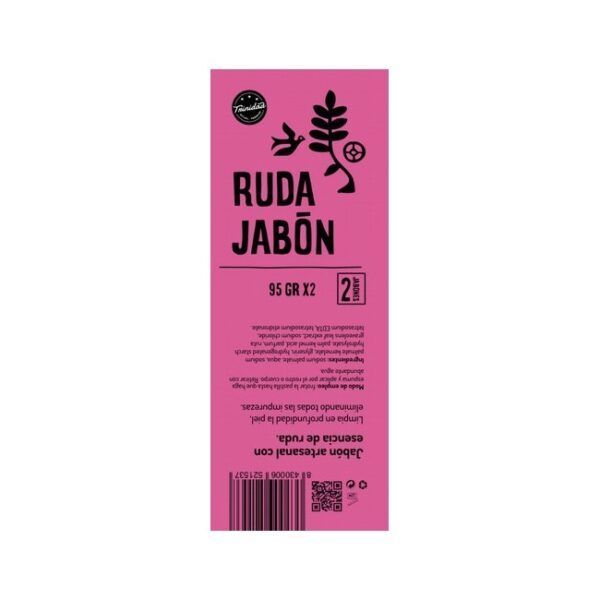 TRINIDAD JABÓN DE RUDA 2Uds. EN BOLSA ZIP 180gr. - Imagen 4