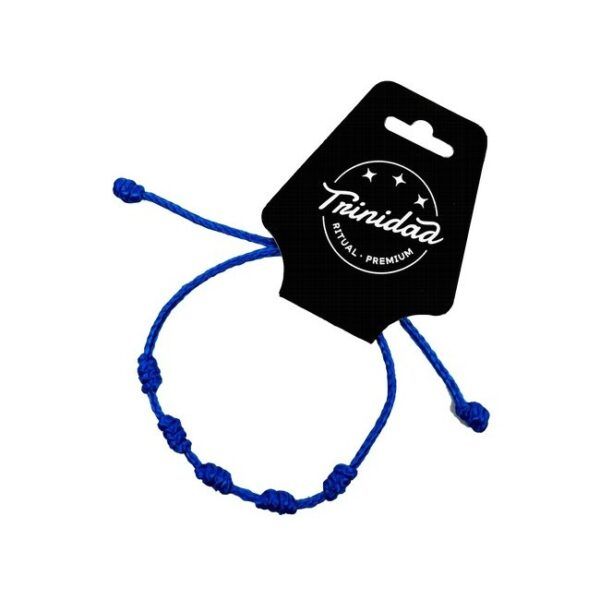 TRINIDAD PULSERA 5 NUDOS NIÑO HILO AZUL