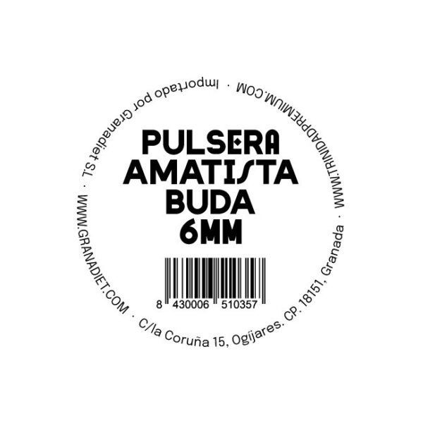 Alternative view of TRINIDAD PULSERA AMATISTA BUDA (Bola 6mm.)