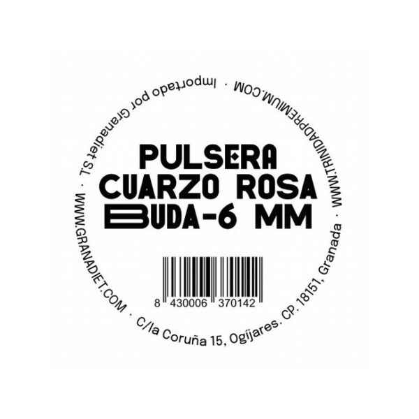 Alternative view of TRINIDAD PULSERA CUARZO ROSA BUDA (Bola 6mm.)