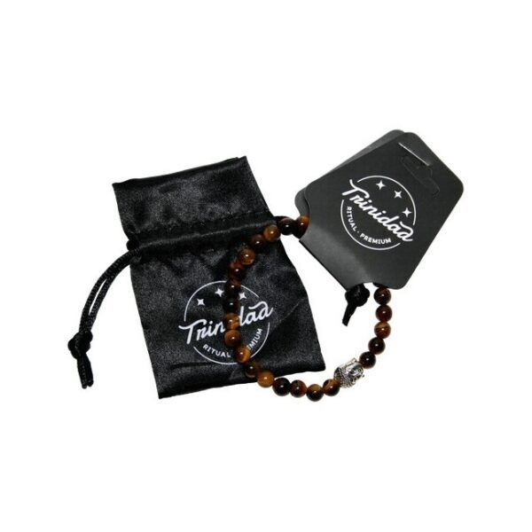 TRINIDAD PULSERA OJO TIGRE BUDA (Bola 6mm.)