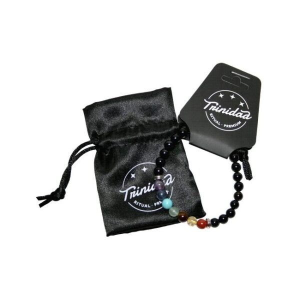 TRINIDAD PULSERA ONIX 7 CHAKRAS (Bola 6mm.)