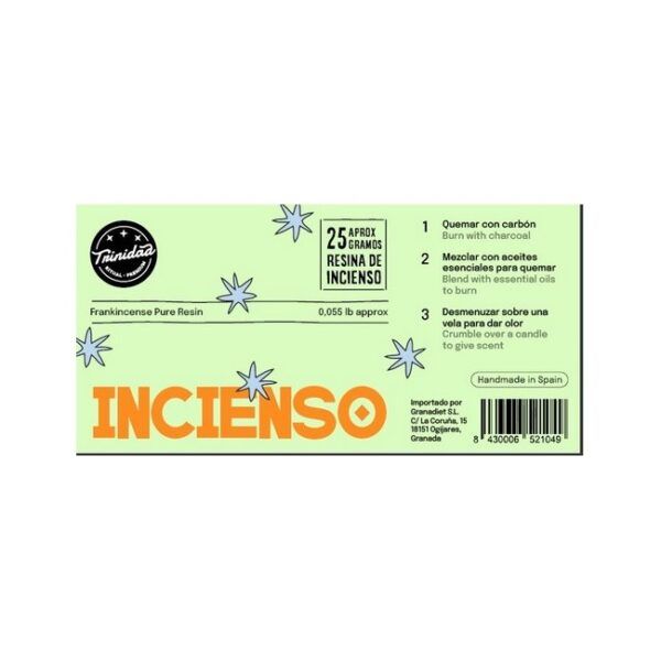 Alternative view of TRINIDAD RESINA INCIENSO 25gr.