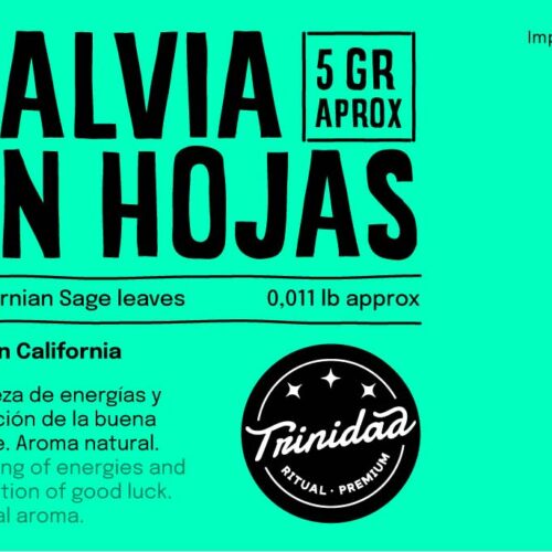 Alternative view of TRINIDAD SALVIA CALIFORNIA EN HOJA (5gr.)