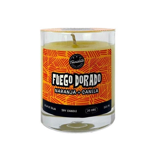 TRINIDAD VELA VASO FREGO DORADO 200ml.
