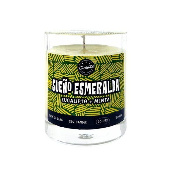 TRINIDAD VELA VASO SUEÑO ESMERALDA 200ml.