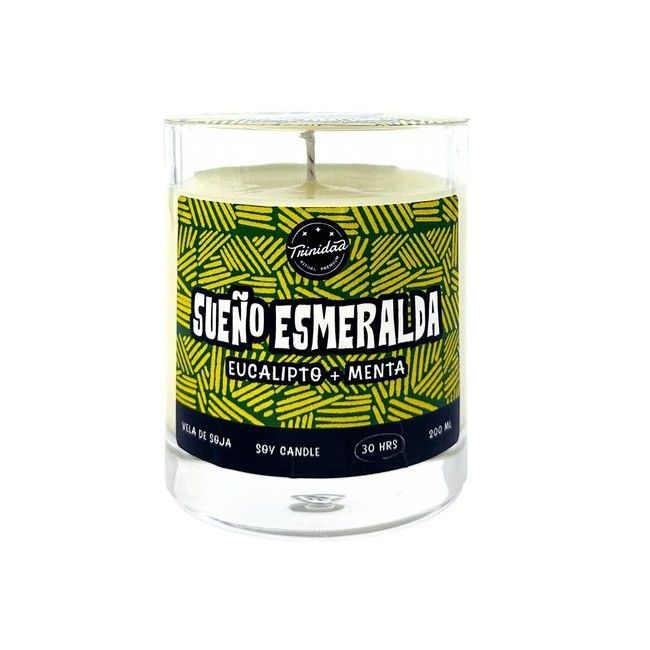 TRINIDAD VELA VASO SUEÑO ESMERALDA 200ml.