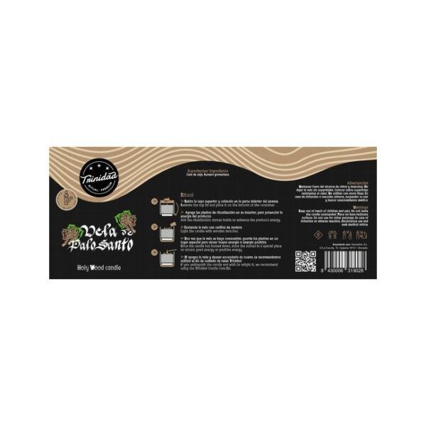 TRINIDAD VELAS VASO PALO SANTO - Imagen 2
