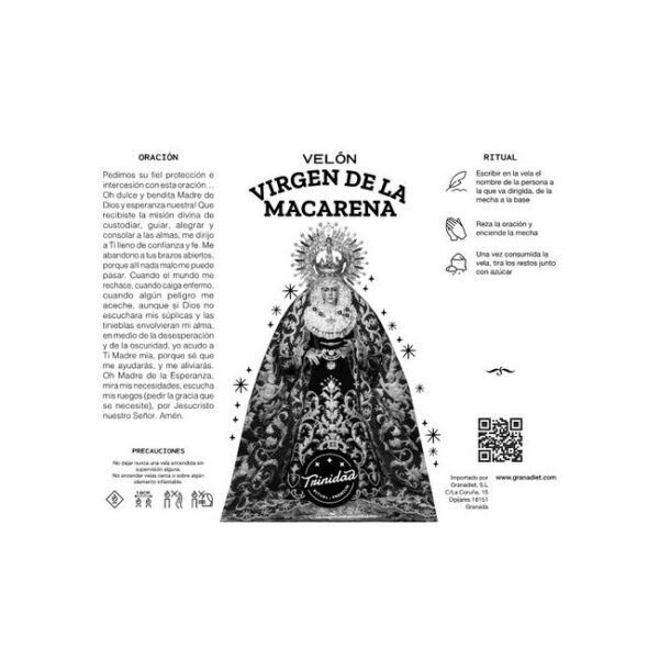 Alternative view of TRINIDAD VELÓN VIRGEN DE LA MACARENA BÁSICO
